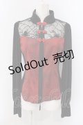 Qutie Frash / アメQ・アルマジ店限定チャイナブラウス  レッド×ブラック O-25-04-05-005-QU-BL-OW-OS