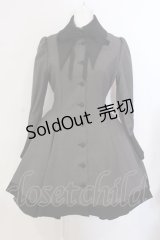ATELIER BOZ / 長袖キャロルワンピース  グレー×ブラック ルナサージ O-25-04-05-045-EL-OP-IG-OS