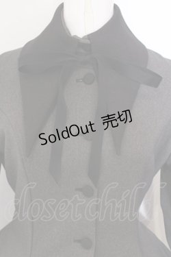 画像2: ATELIER BOZ / 長袖キャロルワンピース  グレー×ブラック ルナサージ O-25-04-05-045-EL-OP-IG-OS