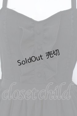 画像2: axes femme POETIQUE / フリルデザインキャミワンピース M クロ O-25-04-05-046-AX-OP-IG-OS
