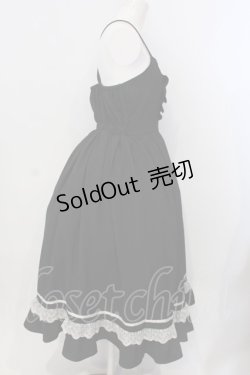 画像3: axes femme POETIQUE / フリルデザインキャミワンピース M クロ O-25-04-05-046-AX-OP-IG-OS
