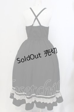 画像4: axes femme POETIQUE / フリルデザインキャミワンピース M クロ O-25-04-05-046-AX-OP-IG-OS
