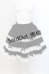 Le MIROR / はしごレーススカート  クロ×シロ O-25-04-05-047-LO-SK-IG-OS
