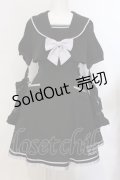 Amavel / CYBER CATS セーラーワンピース F クロ×パープル O-25-04-05-048-CA-OP-OW-OS