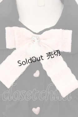 画像2: Ank Rouge / ハートボタンヨークフリルブラウス M クロ O-25-04-05-057-CA-BL-OW-OS