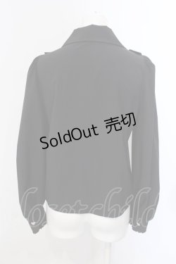 画像4: Ank Rouge / ハートボタンヨークフリルブラウス M クロ O-25-04-05-057-CA-BL-OW-OS