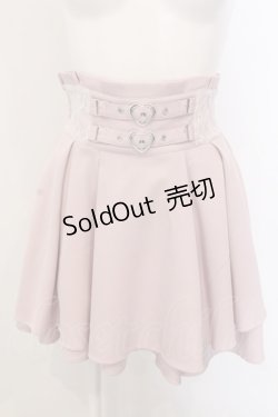 画像1: Ank Rouge / ハートベルトハイウエストスカート M ピンク O-25-04-05-058-CA-SK-OW-OS
