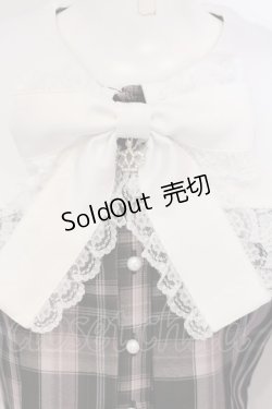 画像2: Ank Rouge / チェックプリンセススリーブトップス  ピンク×シロ×ブラウン O-25-04-05-059-CA-TO-IG-OS