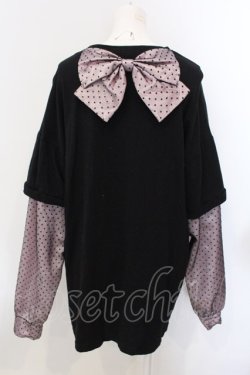 画像4: Ank Rouge / ドットチュールドッキングロンTe  ピンク×クロ O-25-04-05-060-CA-TO-IG-OS