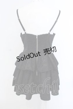 画像4: Ank Rouge / ジャガードティアードジャンパースカート  クロ O-25-04-05-061-CA-SK-IG-OS