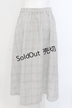 画像3: axes femme / 花刺繍チェック柄スカート  ブラウン O-25-04-05-062-AX-SK-IG-OS