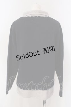 画像3: axes femme / アーガイル柄ニットプルオーバー M ネイビー×グレー O-25-04-05-066-AX-TO-IG-OS