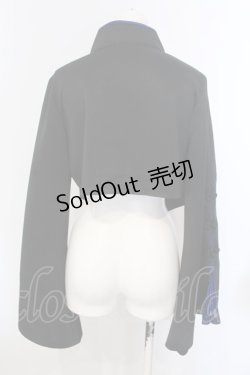 画像5: Qutie Frash / チャイナショートカーデ  ブルー×ブラック O-25-04-05-068-QU-JA-IG-OS
