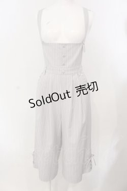 画像1: axes femme / サス付ワイドパンツ M ライトグレー O-25-04-05-075-AX-PA-IG-OS