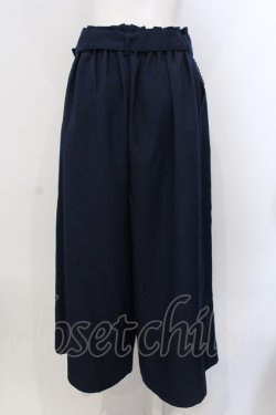 画像3: axes femme / 裾刺繍ワイドパンツ M ネイビー O-25-04-05-076-AX-PA-IG-OS