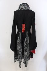 画像4: Qutie Frash / アシメ着物カーデ  ブラック×グリーン O-25-04-05-008-QU-TO-OW-OS (4)