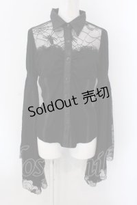 Qutie Frash / 姫袖ブラウス  ブラック O-25-04-05-010-QU-BL-OW-OS