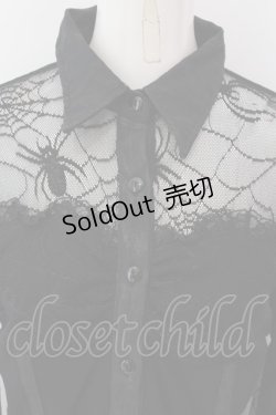 画像2: Qutie Frash / 姫袖ブラウス  ブラック O-25-04-05-010-QU-BL-OW-OS