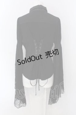 画像4: Qutie Frash / 姫袖ブラウス  ブラック O-25-04-05-010-QU-BL-OW-OS