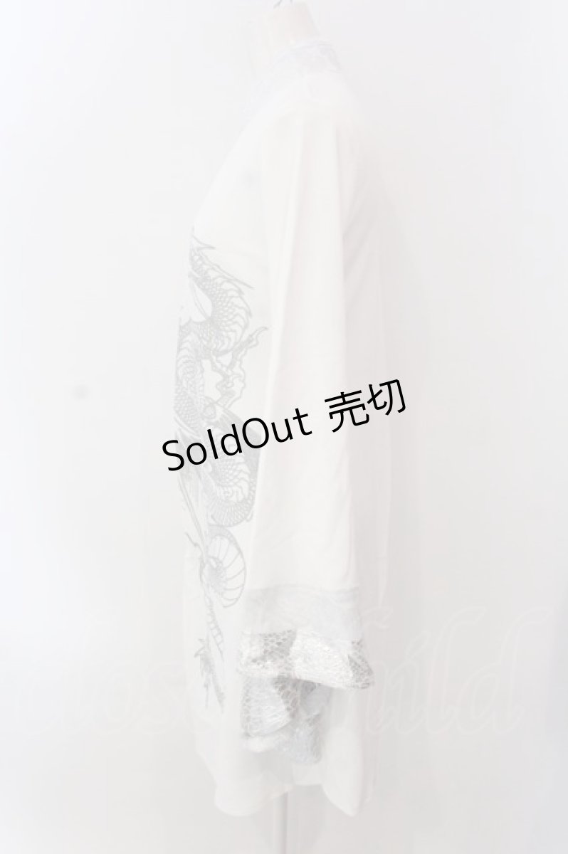 画像3: Qutie Frash / 2店舗限定 チャイナチュニック  ホワイト O-25-04-05-012-QU-OP-OW-OS (3)
