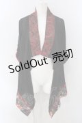 Qutie Frash / 4店舗限定カーディガン  ブラックｘレッド O-25-04-05-017-QU-TO-YM-OS