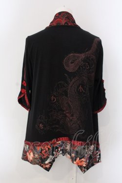 画像3: Qutie Frash / 4店舗限定カーディガン  ブラックｘレッド O-25-04-05-017-QU-TO-YM-OS