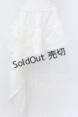 Qutie Frash / アシメラップスカート  オフホワイト O-25-04-05-021-QU-SK-OW-ZY