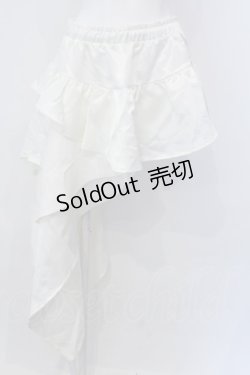 画像1: Qutie Frash / アシメラップスカート  オフホワイト O-25-04-05-021-QU-SK-OW-ZY