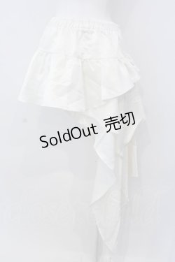 画像3: Qutie Frash / アシメラップスカート  オフホワイト O-25-04-05-021-QU-SK-OW-ZY