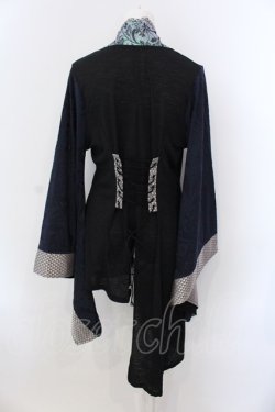 画像4: Qutie Frash / アシメ着物カーデ  ブルー O-25-04-05-002-QU-TO-YM-OS