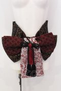 Qutie Frash / 花魁帯コルセット  レッド×ブラック O-25-04-05-024-QU-ZA-OW-OS
