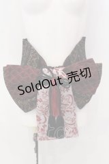 Qutie Frash / 花魁帯コルセット  レッド×ブラック O-25-04-05-024-QU-ZA-OW-OS