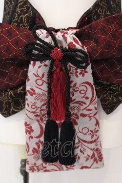 画像2: Qutie Frash / 花魁帯コルセット  レッド×ブラック O-25-04-05-024-QU-ZA-OW-OS