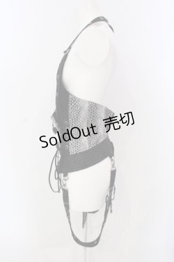 画像3: Qutie Frash / /パイソンコルセット  ブラック×ホワイト O-25-04-05-026-QU-TO-OW-OS