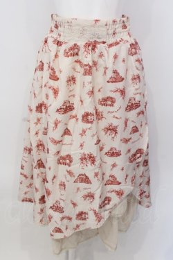 画像1: axes femme / ヌーベルジュイ柄スカート M キナリ O-25-04-07-033-AX-SK-OW-ZT018
