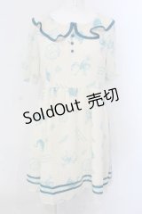 Fi.n.t / 木馬柄シフォンワンピース F キナリ O-25-04-07-034-CA-OP-OW-OS