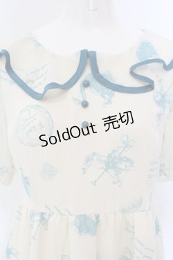 画像2: Fi.n.t / 木馬柄シフォンワンピース F キナリ O-25-04-07-034-CA-OP-OW-OS