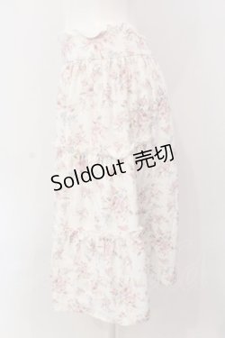 画像2: LODISPOTTO / サイドティアード花柄スカート M シロ O-25-04-07-035-LO-SK-OW-OS