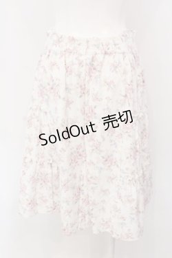 画像3: LODISPOTTO / サイドティアード花柄スカート M シロ O-25-04-07-035-LO-SK-OW-OS