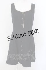 LODISPOTTO / レース使い起毛ジャンパースカート M ネイビー O-25-04-07-048-LO-OP-OW-OS