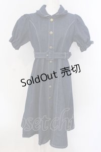 evelyn / デニムフレアワンピース F アオ O-25-04-07-050-LO-OP-OW-OS