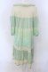 画像3: Franche Lippee / 総柄五分袖ワンピース M グリーン O-25-04-07-051-LO-OP-OW-OS (3)