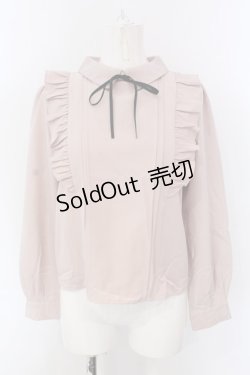 画像1: evelyn / 肩フリルブラウス  ピンク O-25-04-07-054-LO-BL-OW-OS