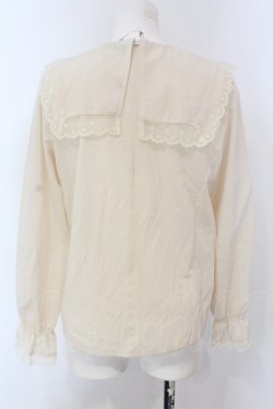 画像3: an another angelus / フラワー転写プルブラウス F キナリ O-25-04-07-057-CA-BL-OW-OS