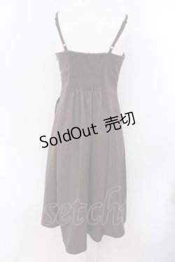 画像2: an another angelus / フロントレースアップロングキャミワンピース F ブラウン O-25-04-07-059-CA-OP-OW-OS