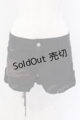 MAD / スカルプリントショートパンツ L ブラック O-25-04-07-006-PU-PA-IG-OS