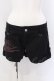 画像1: MAD / スカルプリントショートパンツ L ブラック O-25-04-07-006-PU-PA-IG-OS (1)