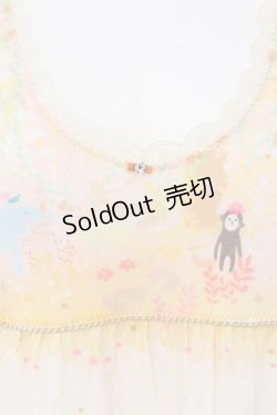 画像2: Franche Lippee / 総柄半袖ワンピース M オレンジ系 O-25-04-07-063-LO-OP-OW-OS