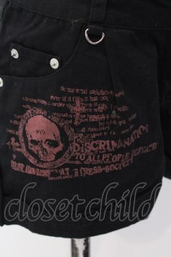 画像2: MAD / スカルプリントショートパンツ L ブラック O-25-04-07-006-PU-PA-IG-OS