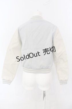 画像3: Fi.n.t / ポットワッペン付きスタジャン F ブルー O-25-04-07-067-CA-JA-OW-OS